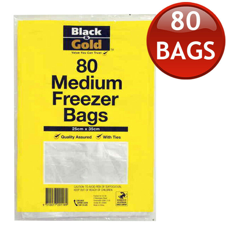 BG Freezer Bags Medium 25x35cm Pack of 80